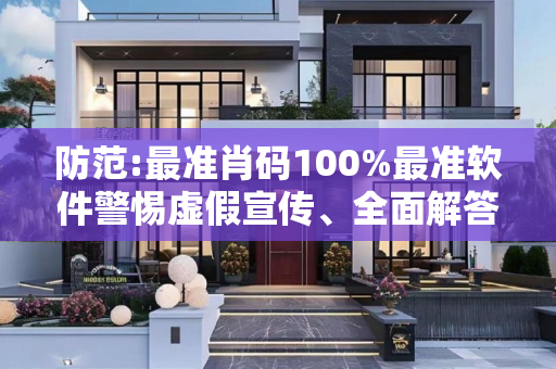 防范:最准肖码100%最准软件警惕虚假宣传、全面解答与解释