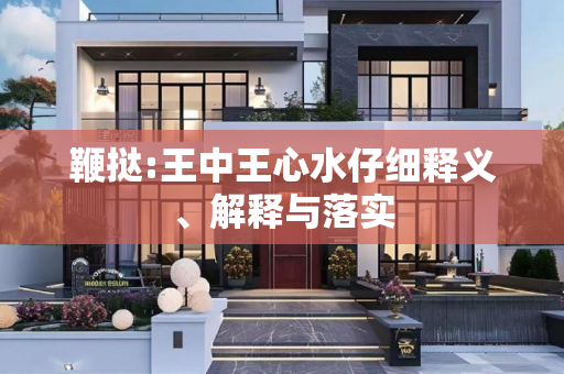 鞭挞:王中王心水仔细释义、解释与落实
