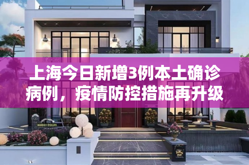上海今日新增3例本土确诊病例，疫情防控措施再升级,上海今日新增3例本土确诊病例