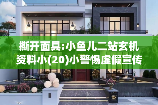 撕开面具:小鱼儿二站玄机资料小(20)小警惕虚假宣传-全面释义、解释与落实