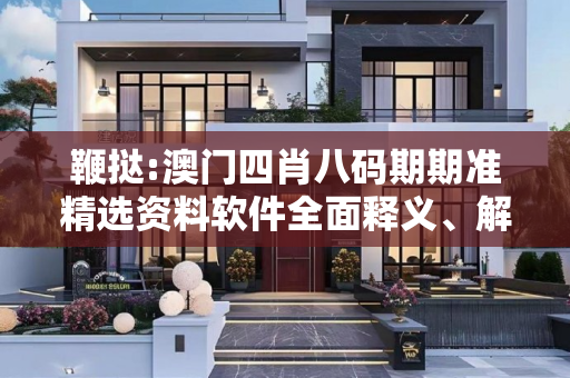 鞭挞:澳门四肖八码期期准精选资料软件全面释义、解释与落实