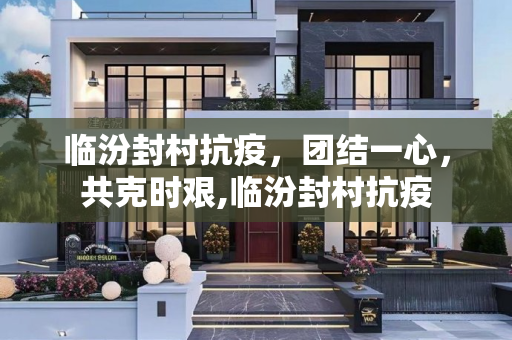 临汾封村抗疫，团结一心，共克时艰,临汾封村抗疫